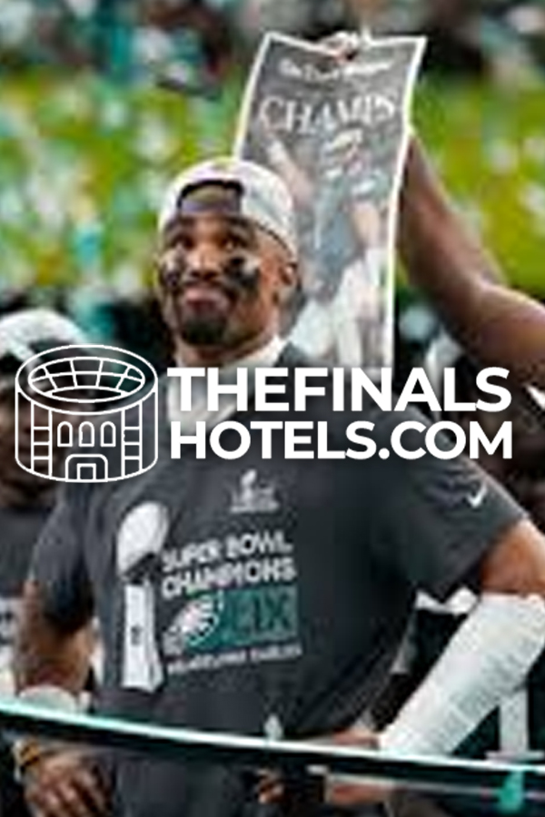 Super Bowl stadium at night